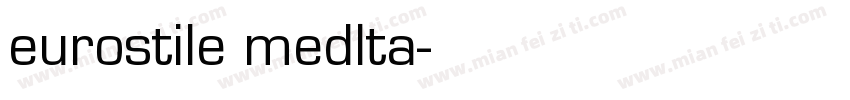 eurostile medlta字体转换
